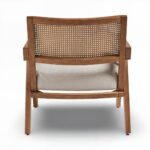 Sitnest Sheesham Wood Rattan Armchair – Handcrafted Mid-Century Style - Image 7