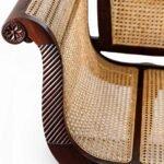 Two Seater Cane Bench – Handcrafted Sheesham Wood & Cane Sofa | Woofa by Wooden Slice - Image 3