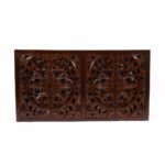 Nuttiera Handcrafted Mango Wood Carved Sideboard | Traditional Storage Console- Wooden Slice - Image 2