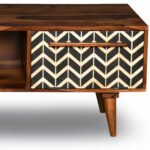 Vistaro – Handcrafted Sheesham Wooden TV Unit with Bone Inlay Detailing - Image 4