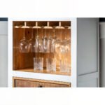 Barcrate White Wooden Bar Cabinet in Solid Sheesham Wood with Wine Storage - Image 5