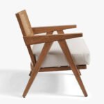 Sitnest Sheesham Wood Rattan Armchair – Handcrafted Mid-Century Style - Image 3