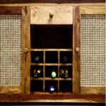Driftbar Handcrafted Sheesham Wood Cane Bar Cabinet | Rustic Modern Home Bar Unit - Image 5