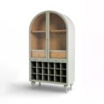 Sipwood – Handcrafted Sheesham Wood Bar Cabinet with Arch Design - Image 2