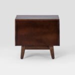 Mysa Handcrafted Mango Wood Carved Bedside Table | Rustic Farmhouse Nightstand - Image 7