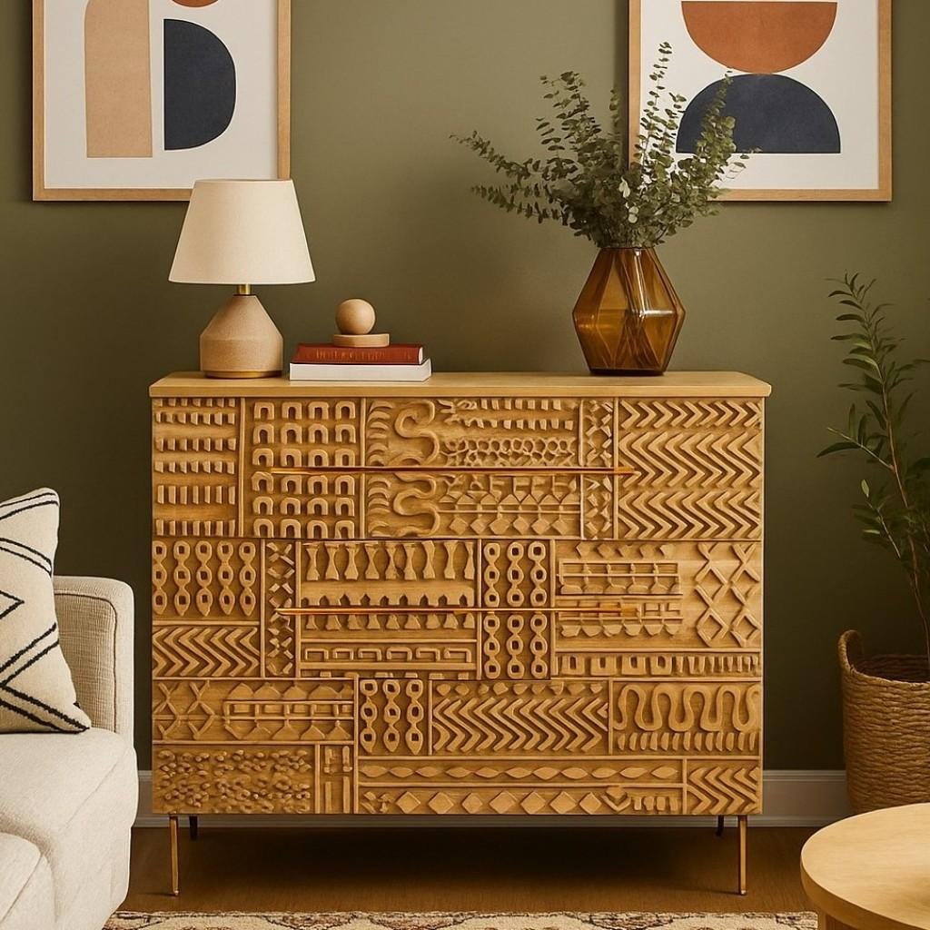 Buy rootbox 3 Drawer Wooden Chest Of Drawer (Natural Wood)