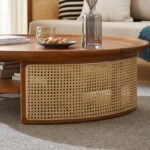 Solid wood handcrafted coffee table online – Wooden Slice
