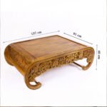 Brunza-Handcrafted Sheesham Wood Carved Coffee Table | Traditional Low Center Table - Image 10