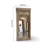 Regalia handcarved wall mirrors in Sheesham wood with jharokha design