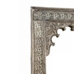 Ornello solid wood jharokha mirror with handcarved Sheesham frame