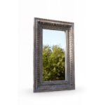Zenith handcarved sheesham wood mirror with floral carvings