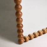 Elara Handcrafted Sheesham Wood Mirror | Floor Mirror (Natural Finish)- Wooden slice - Image 3