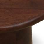 Kintra Solid Sheesham Wood Side Table | Modern Walnut Finish End Table- Wooden Slice - Image 4