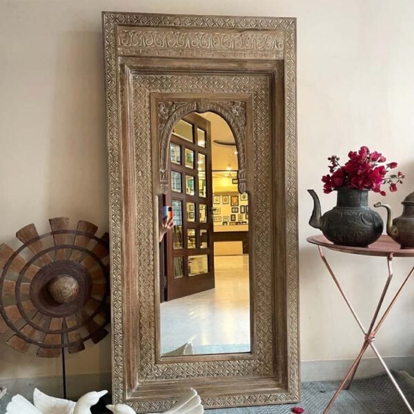 majesta-handcrafted-wooden-jharokha-mirror-golden-brown-sheesham-wood