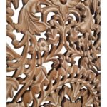 Wallora Handcrafted Sheesham Wood Carved Wall Panel | Vertical Floral Wooden Wall Art - Image 3