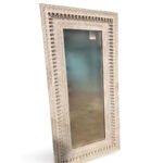 Serenova: Handcarved Sheesham Wood Mirror-Wooden Slice - Image 4