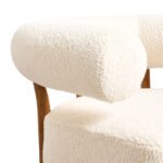 Sloucher Handcrafted Sheesham Wood Cane Bar Chair | Mid-Century Modern Stool - Image 4