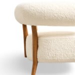 Sloucher Handcrafted Sheesham Wood Cane Bar Chair | Mid-Century Modern Stool - Image 6