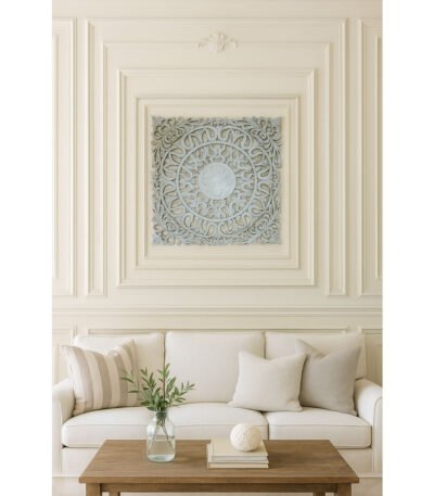 Coastal Carve carved wall art handcrafted from Sheesham wood