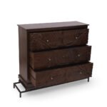 Solid Sheesham wood chest of drawer with cane design