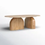 Belvoro Handcarved Coffee Table – Solid Mango Wood Center Table for Sitting Room - Image 2