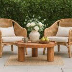 Round Coffee Table Online in Solid Sheesham Wood – Modern Natural Finish