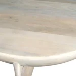Elvora Handcarved Coffee Table – Mango Wood Round Centre Table - Image 4