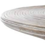 Modern Style Coffee Table with Round Top and Sculptural Base