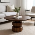 Buy Wooden Coffee Table Online – Solid Sheesham Wood Walnut Finish