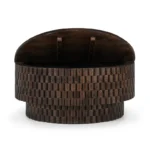 Kavaro Handcarved Coffee Table – Solid Sheesham Wood Round Centre Table - Image 3