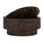 Kavaro Handcarved Coffee Table – Solid Sheesham Wood Round Centre Table - Image 4