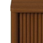 Orrica Handcrafted Wooden Sideboard with Ribbed Doors and Brass Handles