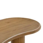 Handcrafted Solid Wood Coffee Table with Organic Modern Design