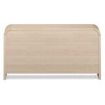 Trivio Handcarved Console Table in Solid Mango Wood with Natural Grain