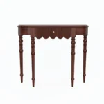 Veyora Handcarved Mango Wood Console Table with Drawer and Elegant Carved Design