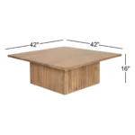 Zenvetra Handcarved Coffee Table | Solid Wood Centre Table for Modern Living Rooms - Image 10