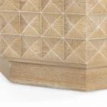 Falvero Handcrafted Mango Wood Coffee Table – Modern Geometric Designer Centre Table - Image 3