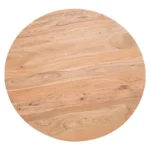 Aurea Round Sheesham Wood Coffee Table with sculptural pedestal base