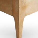 Bravura handcarved wooden bed made from solid Sheesham wood with floral headboard