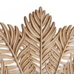 Bravura handcarved wooden bed made from solid Sheesham wood with floral headboard