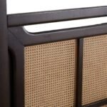 EvoCanewood sheesham wood bed with solid wood frame and cane detailing