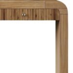SoftEdge handcrafted sheesham wood console table with rounded edges