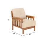 3+1+1 sheesham wood sofa