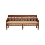 handcarved wooden sofa set in solid sheesham wood