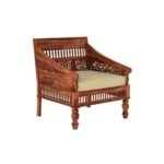 handcarved wooden sofa set in solid sheesham wood