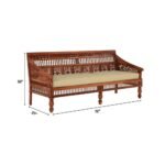 handcarved wooden sofa set in solid sheesham wood