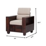 solid wood sofa set in sheesham wood