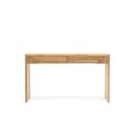 Cavero | Solid Teak Wood Console Table with Geometric Fluted Drawers in Natural Finish – Wooden Slice - Image 5