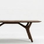 Branchline | Solid Wood 6 Seater Dining Table with Sculptural Branch Legs in Brown Finish – Wooden Slice - Image 3