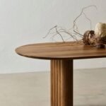 Solvane | Solid Wood 6 Seater Oval Dining Table with Rounded Edges and Sculptural Legs in Natural Honey Finish – Wooden Slice - Image 3